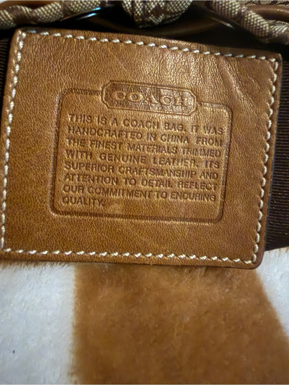 Coach Soho Signature Mini Drawstring Bucket Bag Wristlet Pouch RARE Vintage Y2K - Picture 3 of 16